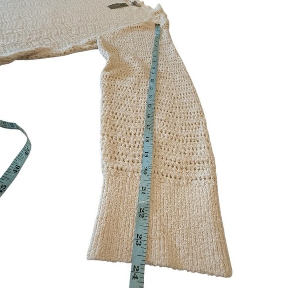 J. Crew Pointelle crewneck sweater in Antique White NEW CB900 Size XL Crop Fit - Picture 11 of 16